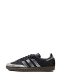 adidas Rhinestone Striped Trainers — Black — Size US M 3.5 - US W 5 — Back View