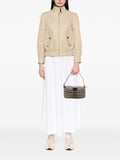Fendi Pre Owned 2000 2010 Zucchino Canvas Double Flap Shoulder Bag — Same as shown — Size One Size — Side View