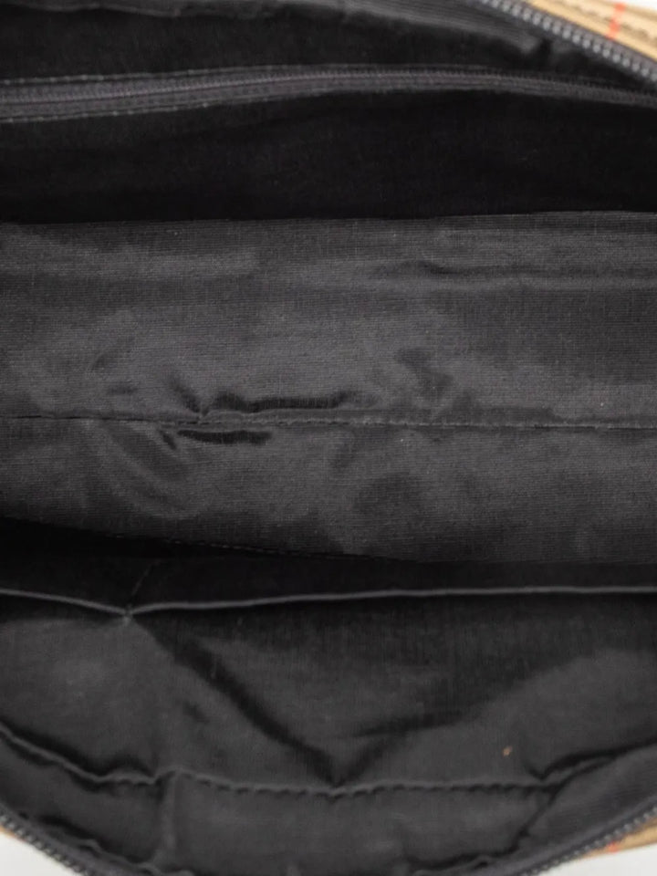 Burberry Pre Owned 2000 2017 Haymarket Check Canvas Shoulder Bag — Same as shown — Size One Size — Detail View
