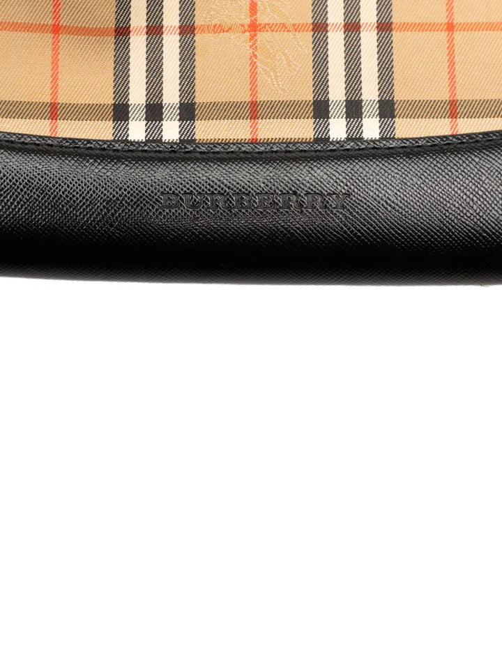 Burberry Pre Owned 2000 2017 Haymarket Check Canvas Shoulder Bag — Same as shown — Size One Size — Lifestyle View