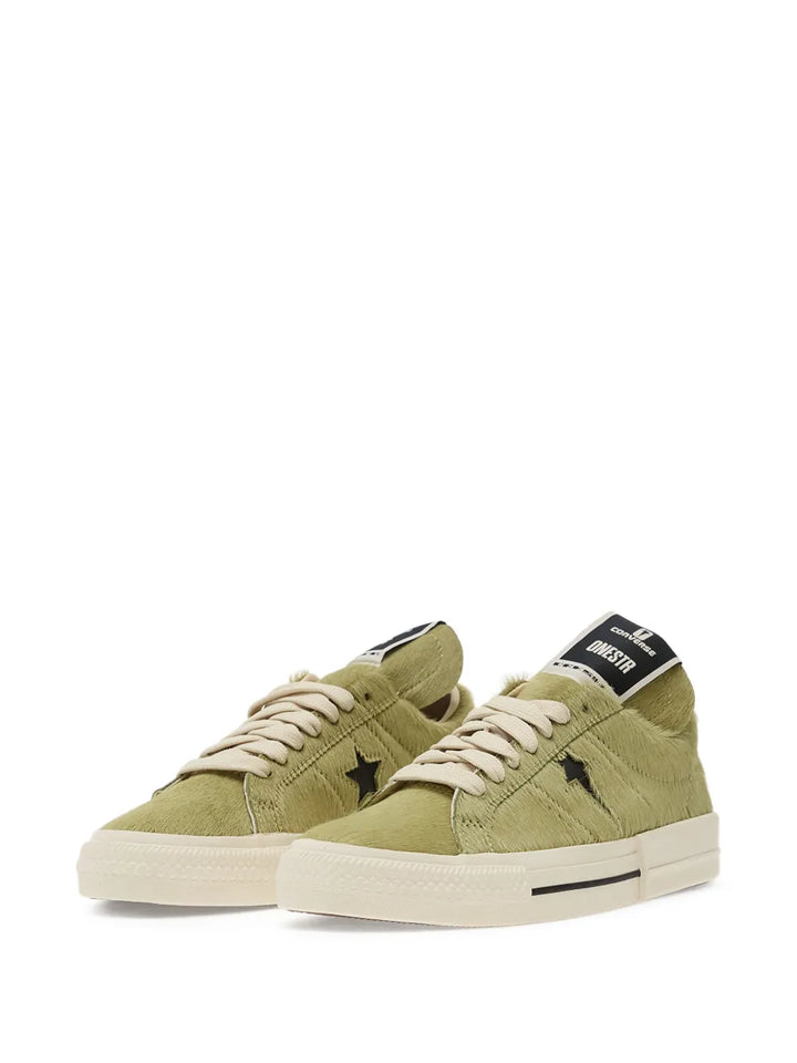 Rick Owens DRKSHDW X Converse Star-Patch — Green — Size US M 3.5 - US W 5 — Side View
