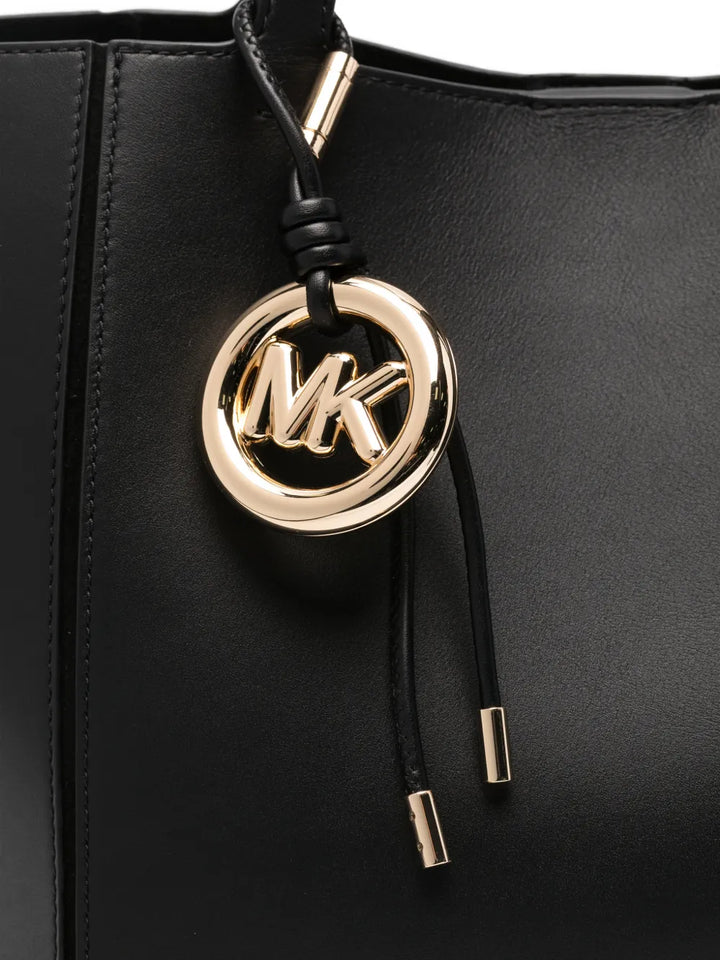 Michael Michael Kors Logo Detail Leather Shoulder Bag — Same as shown — Size One Size — Top View