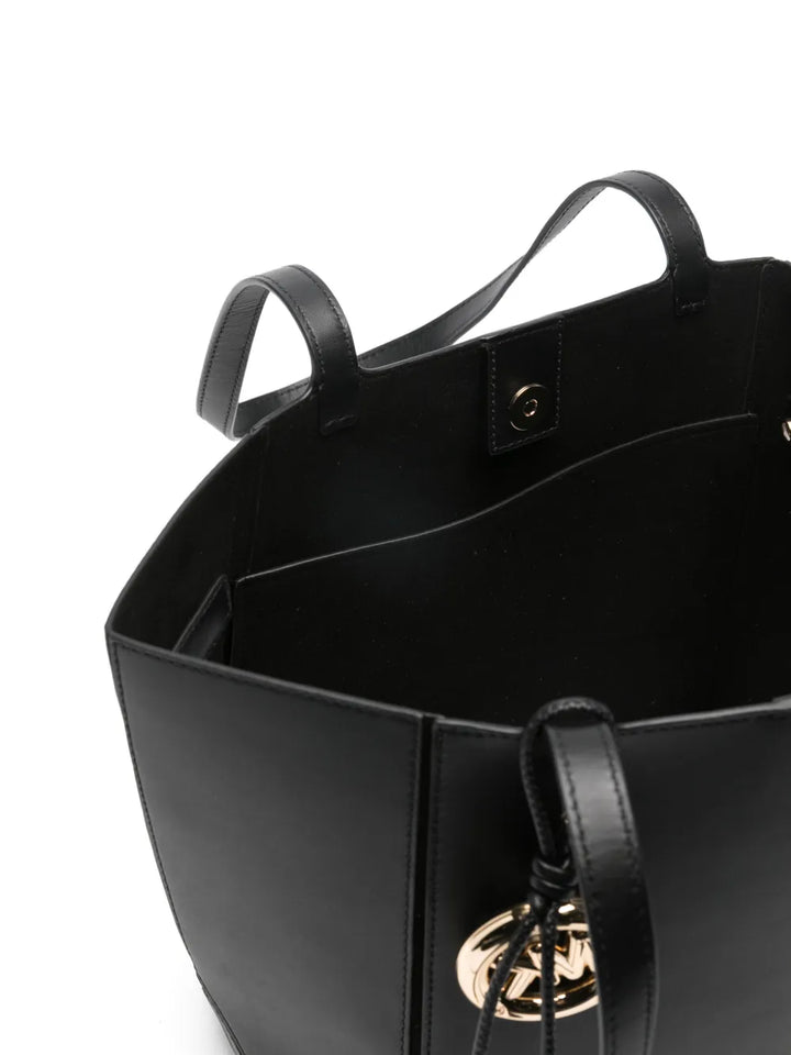 Michael Michael Kors Logo Detail Leather Shoulder Bag — Same as shown — Size One Size — Detail View