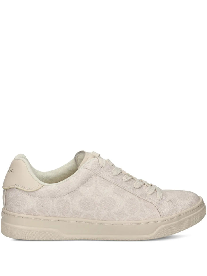 Coach High Line Patterned — Off White — Size US M 3.5 - US W 5 — Front View