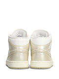 Nike Air Jordan 1 Mid Se Perforated-Toe — Beige — Size US M 3.5 - US W 5 — Back View