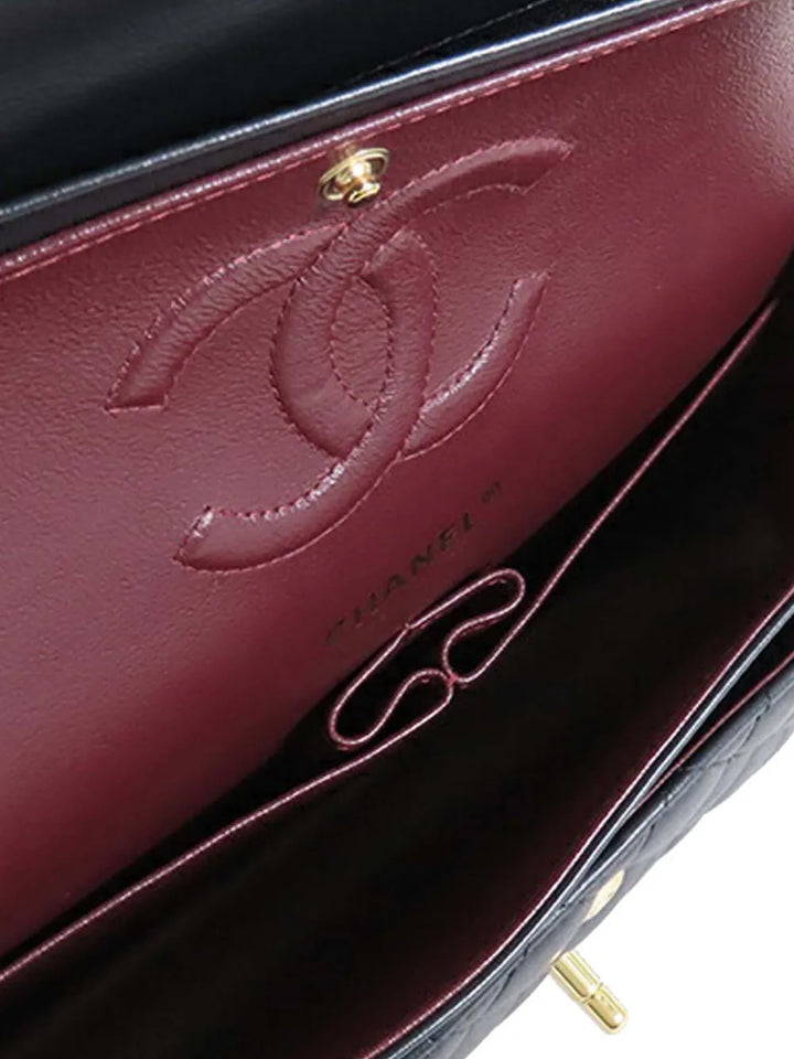 Chanel Pre Owned 2021 Medium Classic Lambskin Double Flap Shoulder Bag — Same as shown — Size One Size — Detail View