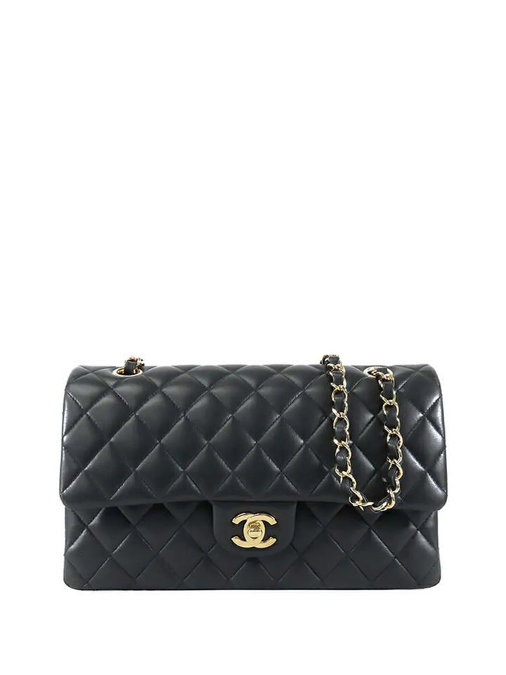 Chanel Pre Owned 2021 Medium Classic Lambskin Double Flap Shoulder Bag — Same as shown — Size One Size — Front View