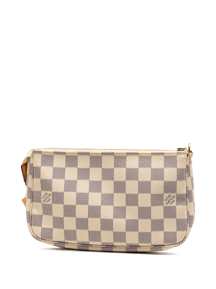 Louis Vuitton Pre Owned 2006 Damier Azur Pochette Accessoires Shoulder Bag — Same as shown — Size One Size — Back View