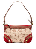 Loewe Pre Owned 2006 160Th Anniversary Suede Trimmed Canvas Shoulder Bag — Same as shown — Size One Size — Front View