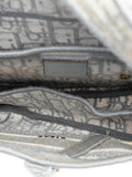 Christian Dior Pre Owned 2021 Oblique Embroidered Canvas Saddle Bag Shoulder Bag — Same as shown — Size One Size — Detail View