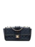 Chanel Pre Owned 2014 2015 Large Bicolor Quilted Lambskin Elegant Cc Flap Shoulder Bag — Same as shown — Size One Size — Front View