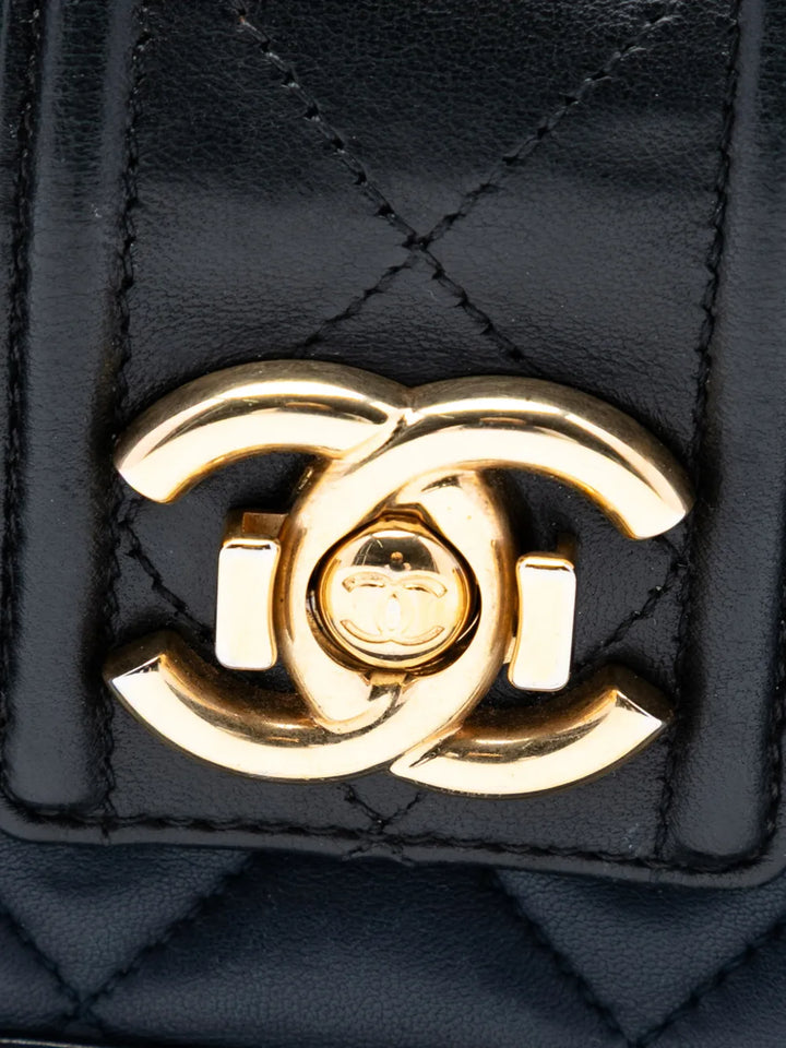 Chanel Pre Owned 2014 2015 Large Bicolor Quilted Lambskin Elegant Cc Flap Shoulder Bag — Same as shown — Size One Size — Lifestyle View