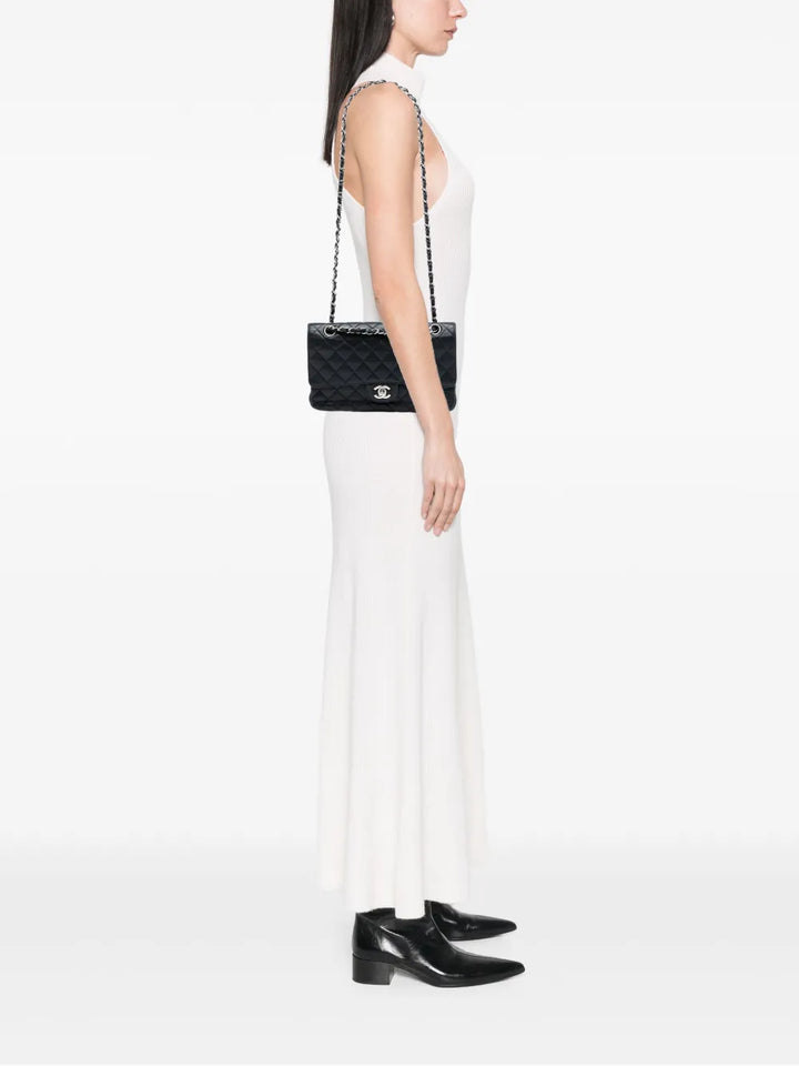 Chanel Pre Owned 2009 2010 Medium Classic Caviar Double Flap Shoulder Bag — Same as shown — Size One Size — Side View