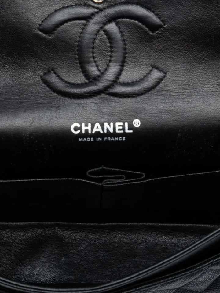 Chanel Pre Owned 2009 2010 Medium Classic Caviar Double Flap Shoulder Bag — Same as shown — Size One Size — Detail View