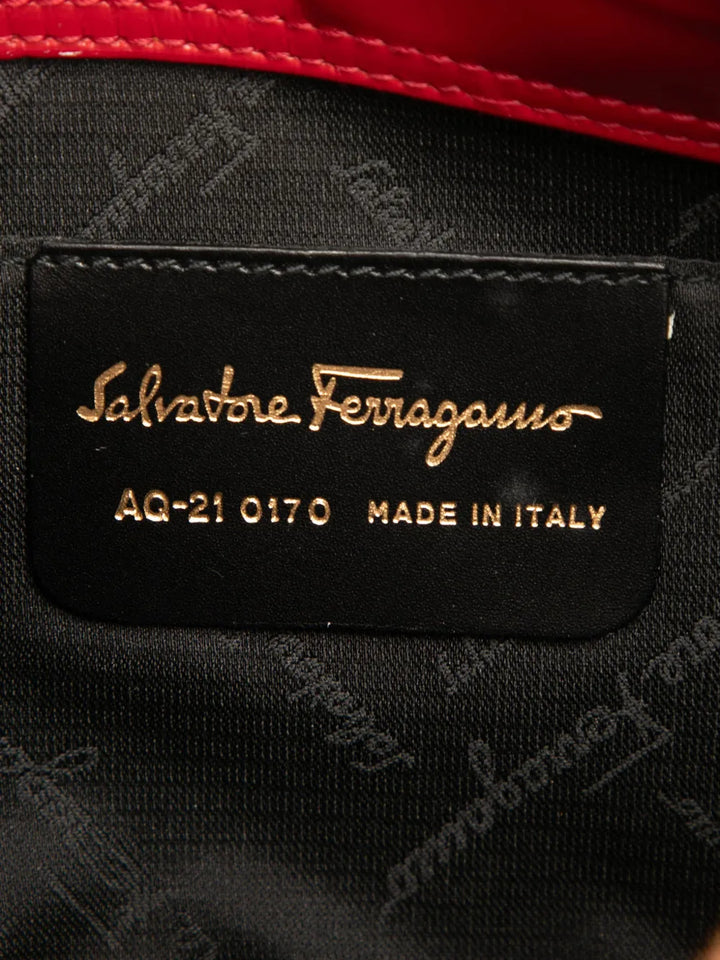 Ferragamo Pre Owned 2010 2025 Gancini Embossed Leather Shoulder Bag — Same as shown — Size One Size — Lifestyle View