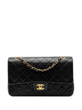 Chanel Pre Owned 1991 1994 Medium Classic Lambskin Double Flap Shoulder Bag — Same as shown — Size One Size — Front View