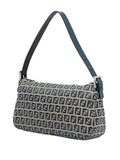 Fendi Pre Owned 20Th Century Zucchino Canvas Double Flap Shoulder Bag — Same as shown — Size One Size — Back View