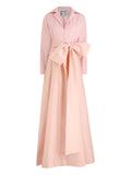 Bernadette Bow Detail Shirt Dress — Pink — Size XS — Front View