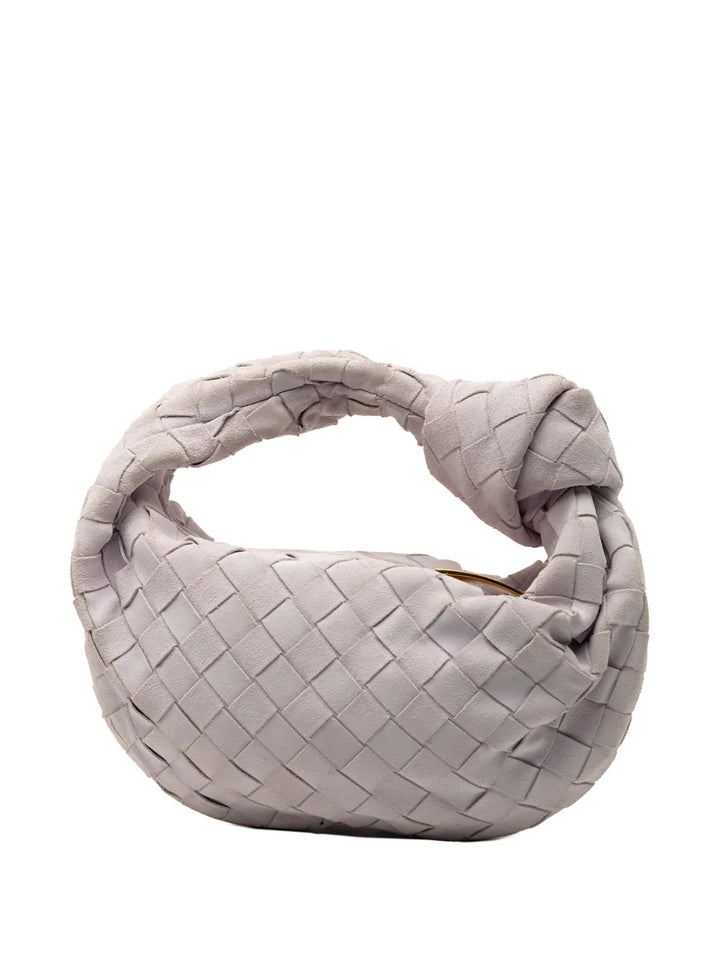 Bottega Veneta Pre Owned 2012 2025 Mini Suede Intrecciato Jodie Hobo Bag — Same as shown — Size One Size — Back View