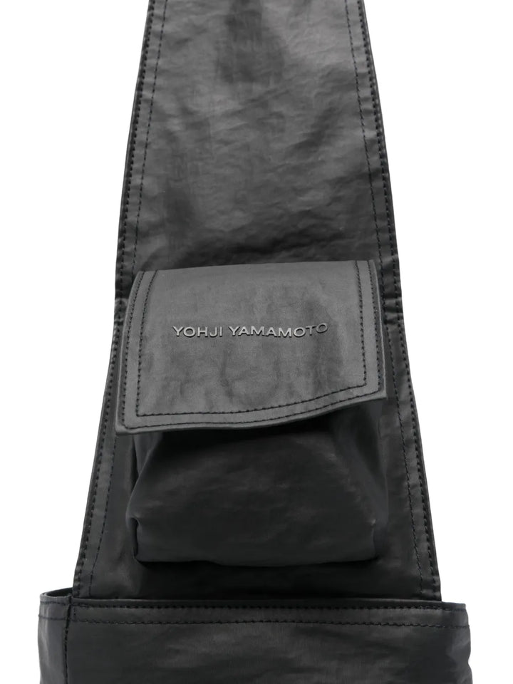 Y 3 Large Newspaper Flap Pocket Tote Bag — Same as shown — Size One Size — Top View