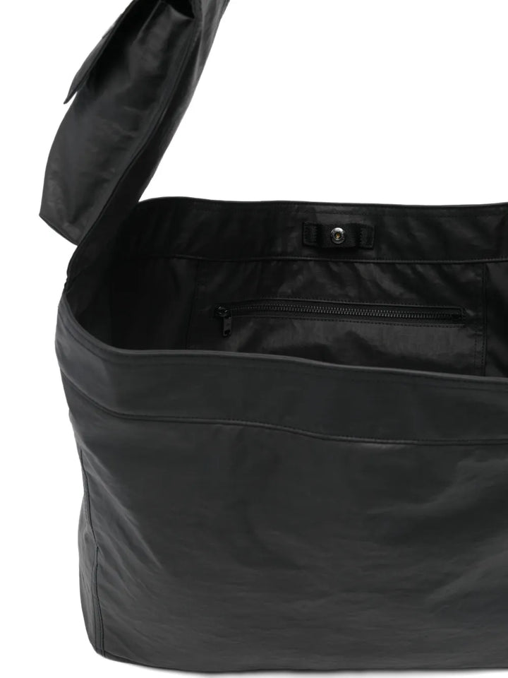Y 3 Large Newspaper Flap Pocket Tote Bag — Same as shown — Size One Size — Detail View
