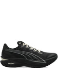 PUMA Panelled Lace-Up Trainers — Black — Size US M 3.5 - US W 5 — Front View