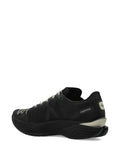 PUMA Panelled Lace-Up Trainers — Black — Size US M 3.5 - US W 5 — Top View