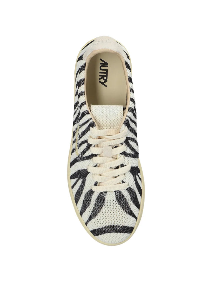 Autry Zebra-Print — Black — Size US M 3.5 - US W 5 — Back View