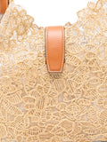 Ermanno Scervino Floral Embroidered Shoulder Bag — Same as shown — Size One Size — Top View