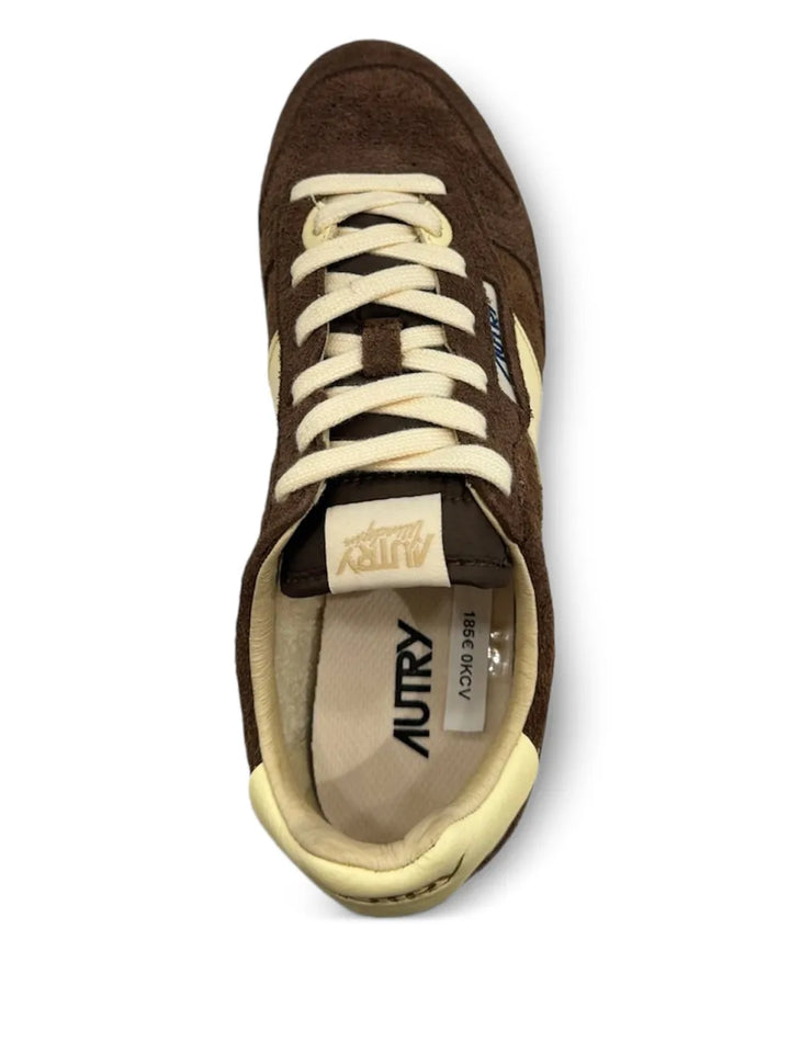 Autry Windspin Logo-Patch — Brown — Size US M 3.5 - US W 5 — Side View