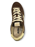 Autry Windspin Logo-Patch — Brown — Size US M 3.5 - US W 5 — Side View