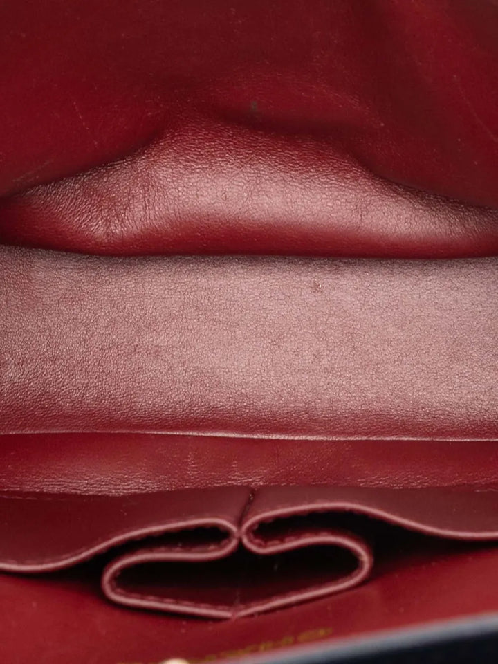 Chanel Pre Owned 1989 1991 Medium Classic Lambskin Double Flap Shoulder Bag — Same as shown — Size One Size — Detail View