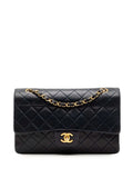Chanel Pre Owned 1989 1991 Medium Classic Lambskin Double Flap Shoulder Bag — Same as shown — Size One Size — Front View