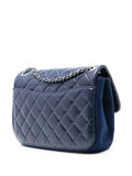 Chanel Pre Owned 2015 2016 Paris Salzburg Quilted Glazed Calfskin And Felt Edelweiss Flower Cc Flap Shoulder Bag — Same as shown — Size One Size — Back View