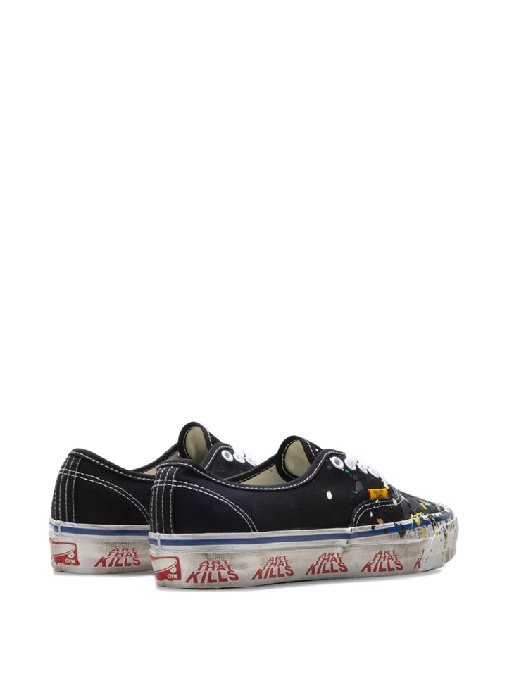 Vans X Gallery Dept. Authentic Reissue 44 — Black — Size US M 3.5 - US W 5 — Back View