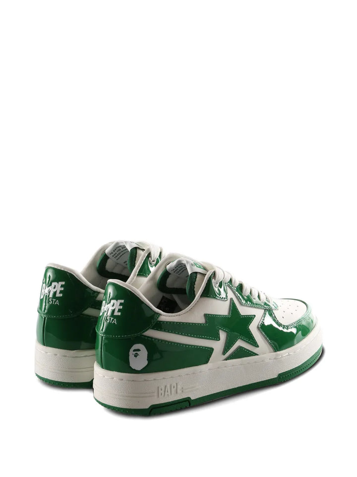 A BATHING APE  Star Motif — White — Size US M 3.5 - US W 5 — Back View