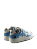 A Bathing Ape?Bape Sta?#3 Star-Appliqu?Sneakers — Blue — Size US M 11 - US W 12.5 — Back View