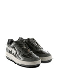 A Bathing Ape?Bape Sta?#1 Star-Motif Sneakers — Grey — Size US M 11 - US W 12.5 — Side View