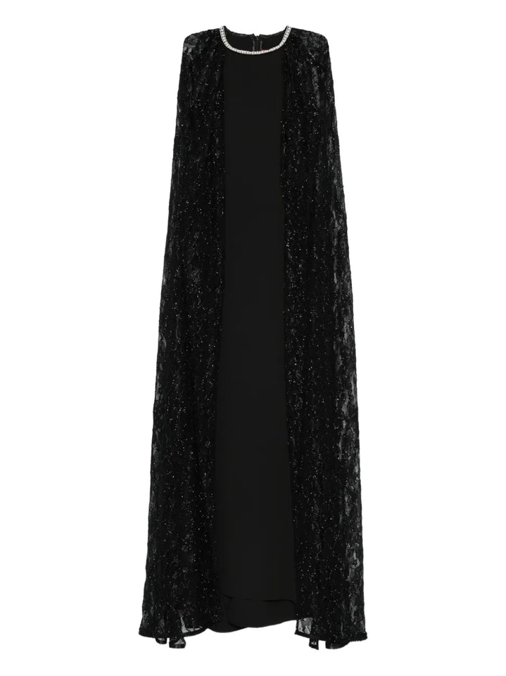 Miau By Clara Rotescu Casia Gown — Black — Size S — Front View