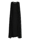Miau By Clara Rotescu Casia Gown — Black — Size S — Front View