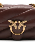 Pinko Baby Love Quilted Chain Shoulder Bag — Same as shown — Size One Size — Top View