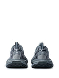 Balenciaga Mesh Panel Sculpted Sole Trainers — Grey — Size US M 3.5 - US W 5 — Side View