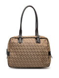 Fendi Pre Owned 2000 2010 Zucchino Canvas Shoulder Bag — Same as shown — Size One Size — Front View