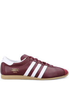 adidas Three Stripes Paris Sneakers — Dark Red — Size US M 9.5 - US W 11 — Front View