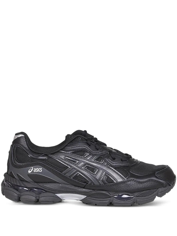 ASICS Gel-Nyc Lace-Up Leather — Black — Size US M 3.5 - US W 5 — Front View
