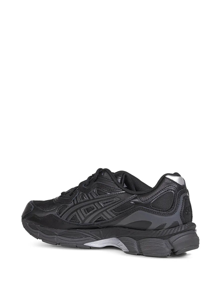 ASICS Gel-Nyc Lace-Up Leather — Black — Size US M 3.5 - US W 5 — Back View