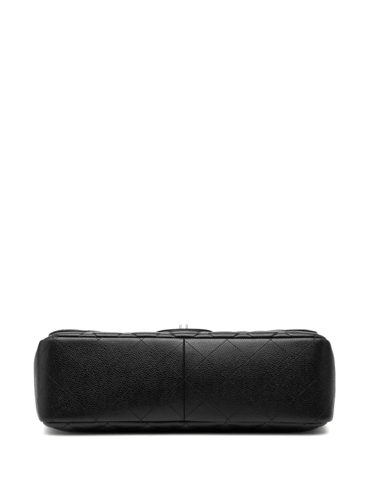 Chanel Pre Owned 2009 2010 Jumbo Classic Caviar Double Flap Shoulder Bag — Same as shown — Size One Size — Top View