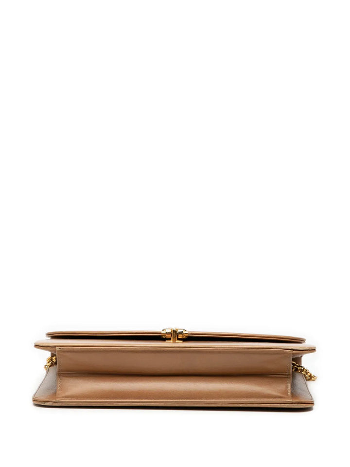 Christian Dior Pre Owned 20Th Century Leather Chain Shoulder Bag — Same as shown — Size One Size — Top View