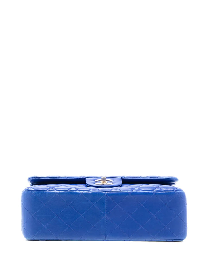 Chanel Pre Owned 2013 2014 Jumbo Classic Lambskin Double Flap Shoulder Bag — Same as shown — Size One Size — Top View