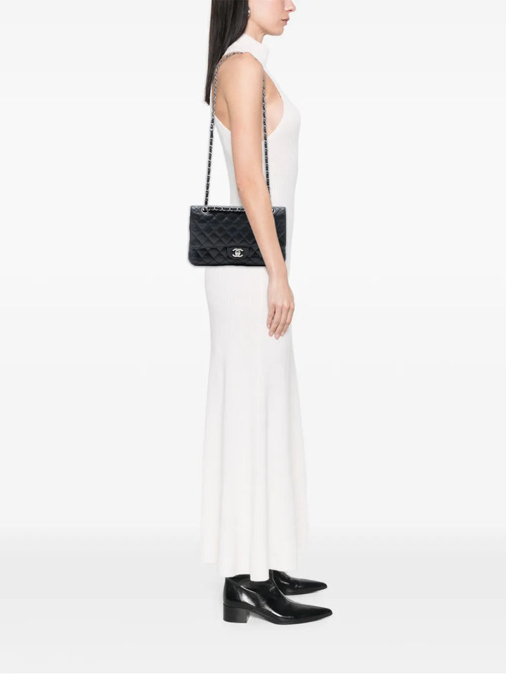 Chanel Pre Owned 2009 2010 Medium Classic Caviar Double Flap Shoulder Bag — Same as shown — Size One Size — Side View